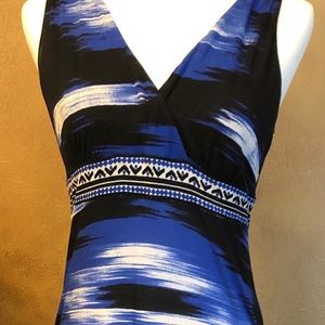 Black and Blue and White Maxi!